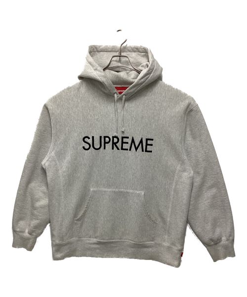 SUPREME（シュプリーム）SUPREME (シュプリーム) Capital Hooded Sweatshirt グレー サイズ:Lの古着・服飾アイテム