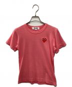 PLAY COMME des GARCONSプレイ コムデギャルソン）の古着「Red Heart T-Shirt」｜ピンク