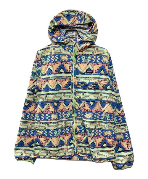 Patagonia（パタゴニア）Patagonia (パタゴニア) 総柄フーデッドジャケット グリーン×ブルー サイズ:XXLの古着・服飾アイテム