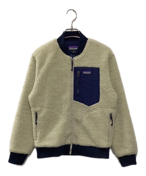 Patagonia（パタゴニア）Patagonia (パタゴニア) RETRO-X BOMBER JACKET ナチュラル×ネイビー サイズ:XXSの古着・服飾アイテム