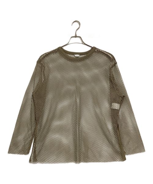 CLANE（クラネ）CLANE (クラネ) WIDE MESH TOPS ベージュ サイズ:1の古着・服飾アイテム