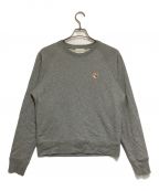 maison kitsuneメゾンキツネ）の古着「FOX HEAD PATCH ADJUSTED SWEATSHIRT」｜グレー