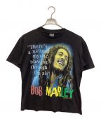 RED ROCK OF THE T-SHIRTSレッドロックオブザティーシャツ）の古着「【古着】BOB MARLEY プリントTシャツ」｜ブラック