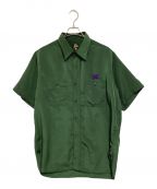 Needlesニードルズ）の古着「S/S Work Shirt-Poly Cloth」｜グリーン