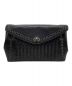 BOTTEGA VENETA（ボッテガベネタ）の古着「Vit Lisse Grommet Clutch」｜ブラック