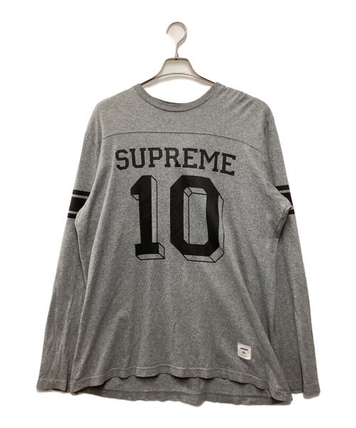 SUPREME（シュプリーム）SUPREME (シュプリーム) Football top L/S Tee グレー サイズ:XLの古着・服飾アイテム