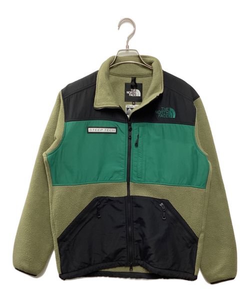 THE NORTH FACE（ザ ノース フェイス）THE NORTH FACE (ザ ノース フェイス) STEEP TECH Zip Freece ブラック×オリーブ サイズ:SIZEMの古着・服飾アイテム