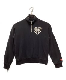 HUMAN MADE（ヒューマンメイド）の古着「Military Half-Zip Sweatshirt」｜ブラック