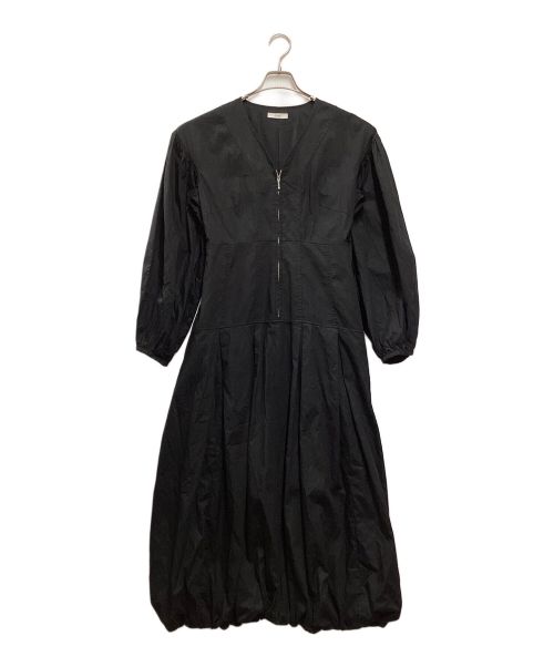 CLANE（クラネ）CLANE (クラネ) FRONT ZIP BALLOON ONEPIECE ブラック サイズ:2の古着・服飾アイテム
