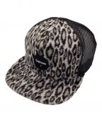 SUPREMEシュプリーム）の古着「Leopard mesh Back 5-Panel Cap」｜ブラック