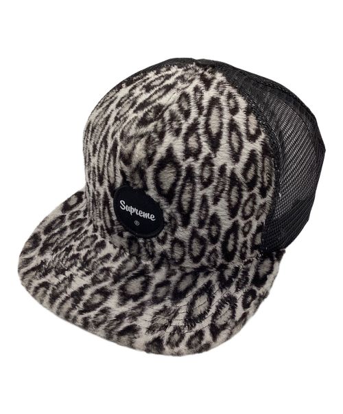 SUPREME（シュプリーム）SUPREME (シュプリーム) Leopard mesh Back 5-Panel Cap ブラックの古着・服飾アイテム