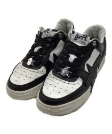 BAPE BY A BATHING APE（ベイプバイアベイシングエイプ）の古着「BAPE STAR ローカットスニーカー」｜ホワイト×ブラック