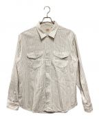 SUGAR CANEシュガーケーン）の古着「COKE STRIPE WORK SHIRT」｜ホワイト×レッド