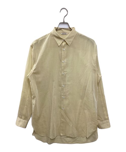 AURALEE（オーラリー）AURALEE (オーラリー) HARD TWIST FINX ORGANDY SHIRT ベージュ サイズ:4の古着・服飾アイテム