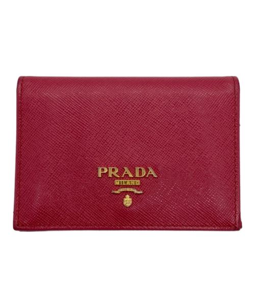 PRADA（プラダ）PRADA (プラダ) サフィアーノカードケース ピンクの古着・服飾アイテム