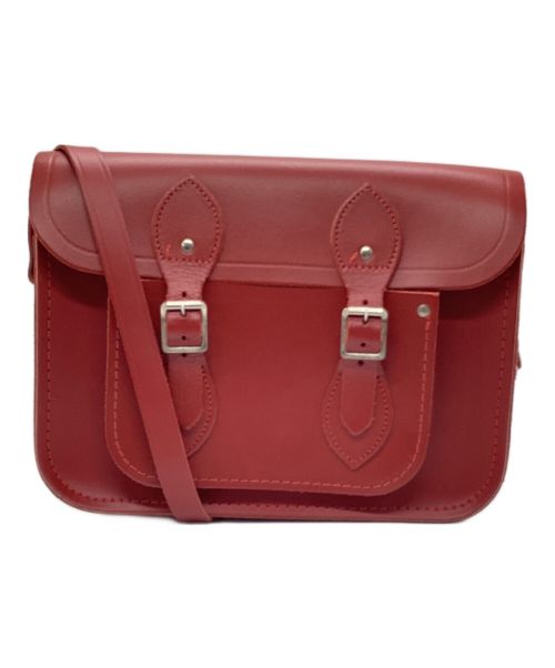 THE CAMBRIDGE SATCHEL Co.（ケンブリッジサッチェル）THE CAMBRIDGE SATCHEL Co. (ケンブリッジサッチェル) レザーショルダーバッグ レッドの古着・服飾アイテム