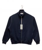 Graphpaperグラフペーパー）の古着「Bulky Wool Terry Zip Up Sweat」｜ネイビー