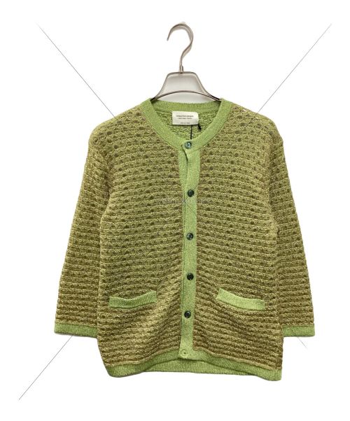 beautiful people（ビューティフルピープル）beautiful people (ビューティフルピープル) bp crew-neck sparkly cardigan グリーン サイズ:150の古着・服飾アイテム