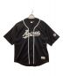 AVIREX（アヴィレックス）の古着「MESH BASEBALL SHIRT」｜ブラック