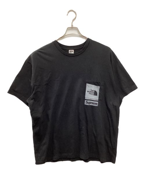 SUPREME（シュプリーム）SUPREME (シュプリーム) THE NORTH FACE (ザ ノース フェイス) Printed Pocket Tee ブラック サイズ:XLの古着・服飾アイテム