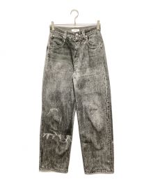 Ameri（アメリ）の古着「TROMPE L′OEIL DENIM PANTS」｜グレー