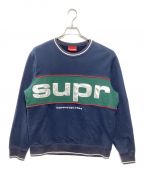 SUPREMEシュプリーム）の古着「Piping Crewneck」｜ネイビー