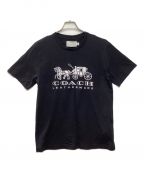 COACHコーチ）の古着「ホース アンド キャリッジ Tシャツ」｜ブラック