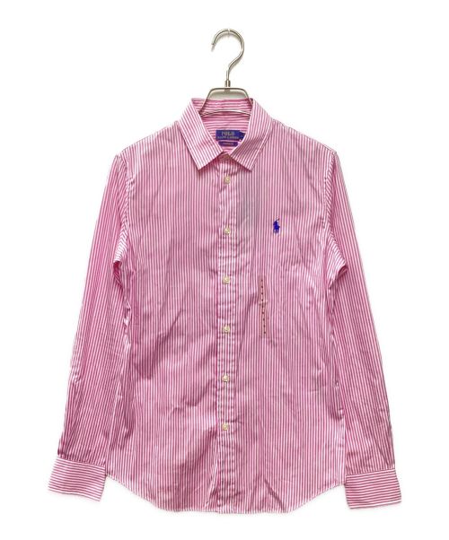 POLO RALPH LAUREN（ポロ・ラルフローレン）POLO RALPH LAUREN (ポロ・ラルフローレン) ストライプシャツ ピンク サイズ:6 未使用品の古着・服飾アイテム