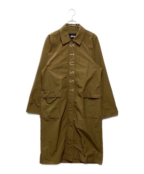 stussy（ステューシー）stussy (ステューシー) ラグランナイロンコート ブラウン サイズ:Sの古着・服飾アイテム