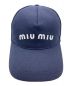 MIU MIU (ミュウミュウ) ベースボールキャップ ネイビー サイズ:S：30000円