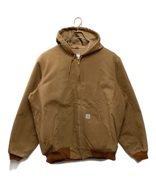 CarHartt（カーハート）CarHartt (カーハート) ダック地フーデッドジャケット ブラウン サイズ:XLの古着・服飾アイテム