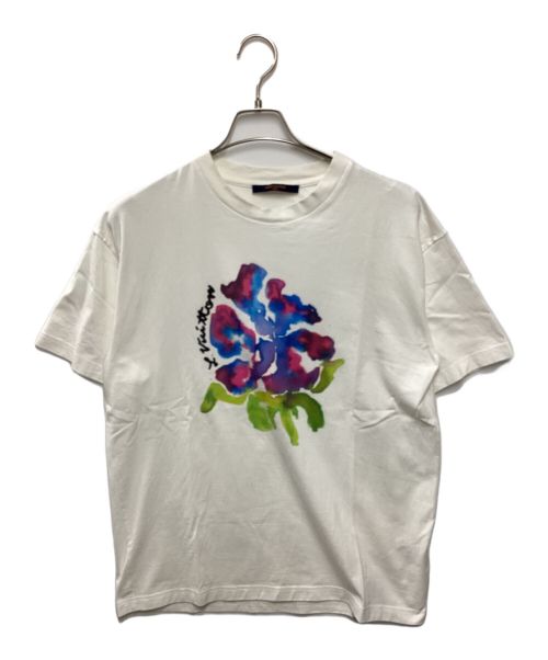 LOUIS VUITTON（ルイ ヴィトン）LOUIS VUITTON (ルイ ヴィトン) フラワープリントTシャツ ホワイト サイズ:Mの古着・服飾アイテム