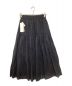 THREE DOTS (スリードッツ) Cotton loan pintuck skirt ブラック サイズ:M：5000円