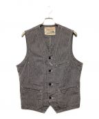 SUGAR CANEシュガーケーン）の古着「JEAN CORD WORK VEST」｜ネイビー