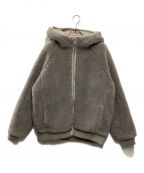 THREE DOTSスリードッツ）の古着「Men's upcycled eco fur hoodie blouson」｜グレー