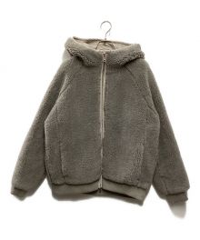 THREE DOTS（スリードッツ）の古着「Men's upcycled eco fur hoodie blouson」｜グレー