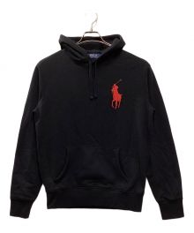 POLO RALPH LAUREN（ポロ・ラルフローレン）の古着「プルオーバーパーカー」｜ブラック