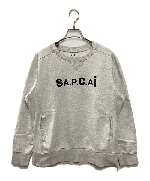 A.P.C.（アーペーセー）A.P.C. (アーペーセー) sacai (サカイ) APC Tani Sweatshirt グレー サイズ:Sの古着・服飾アイテム