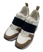 MICHAEL KORSマイケルコース）の古着「MAVEN SLIP ON TRAINER ZIG ZAG NYLON」｜ベージュ