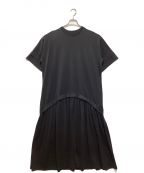 HeRIN.CYEヘリンドットサイ）の古着「Cut relax dress」｜ブラック