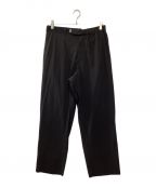 Graphpaperグラフペーパー）の古着「Flex Tricot Slim Waisted Wide Tapered Chef Pants」｜ブラック