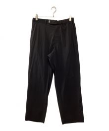 Graphpaper（グラフペーパー）の古着「Flex Tricot Slim Waisted Wide Tapered Chef Pants」｜ブラック