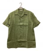 ORGUEILオルゲイユ）の古着「Open Collar Shirt」｜グリーン