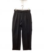 CAHLUMNカウラム）の古着「Polyester 1 Tuck Slacks Pant」｜ブラック