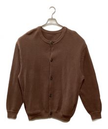 crepscule（クレプスキュール）の古着「Moss stitch crew cardigan」｜ブラウン