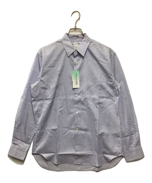 COMME des GARCONS SHIRT（コムデギャルソンシャツ）COMME des GARCONS SHIRT (コムデギャルソンシャツ) ストライプシャツ ホワイト×ブルー サイズ:XS 未使用品の古着・服飾アイテム