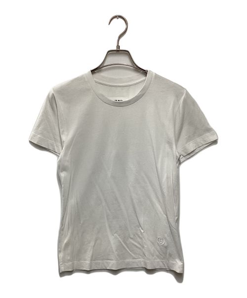 MM6 Maison Margiela（エムエムシックス メゾンマルジェラ）MM6 Maison Margiela (エムエムシックス メゾンマルジェラ) クルーネックTシャツ ホワイト サイズ:Sの古着・服飾アイテム