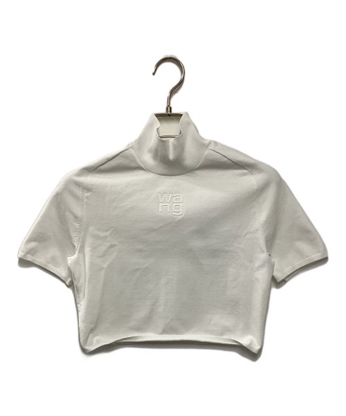 ALEXANDER WANG（アレキサンダーワン）ALEXANDER WANG (アレキサンダーワン) S/S TURTLE NECK W/PRINTED HIGH DENSITY LOGO TOPS ホワイト サイズ:Sの古着・服飾アイテム