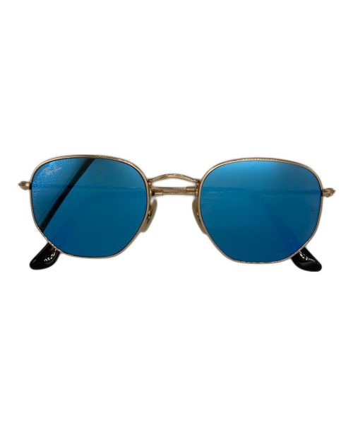 RAY-BAN（レイバン）RAY-BAN (レイバン) HEXAGONAL FLAT LENSES ゴールド×ブルー サイズ:52 21 145の古着・服飾アイテム