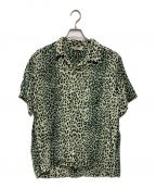 Star OF HOLLYWOODスターオブハリウッド）の古着「HIGH DENSITY RAYON OPEN SHIRT “LEOPARD”」｜グリーン